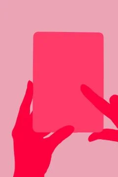 Electronic reader. Stock Illustration