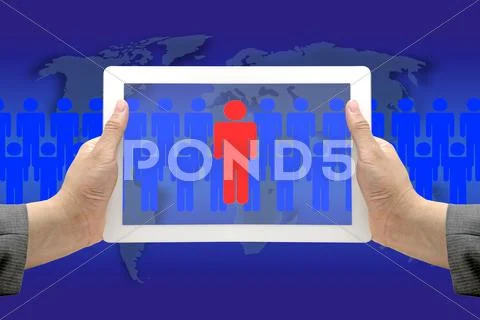 Electronic recruitment process Stock Illustration