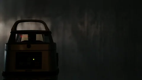 Electronic red light level projector Stock Footage 95757358