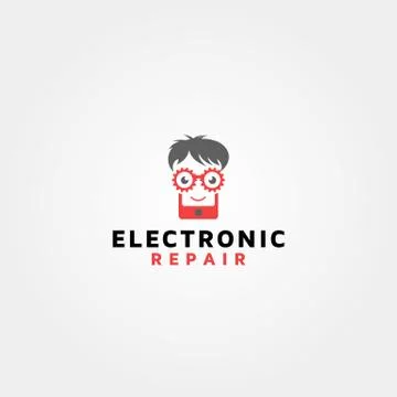 Electronic Repair vector logo design template idea and inspiration Stock Illustration