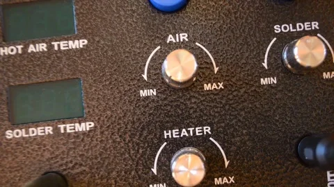 Electronic repairing process using solder and multimeter. V4 Stock Footage 92071856