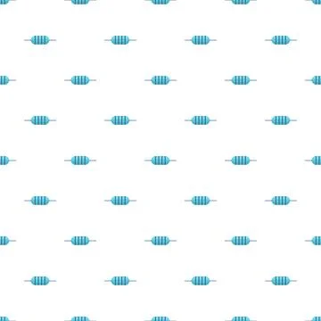 Electronic resistor components creating a seamless pattern background Stock Illustration
