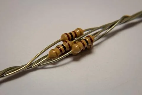 Electronic resistor for electronic devices Stock-Fotos