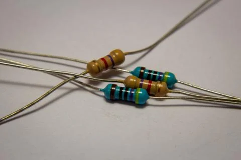 Electronic resistor for electronic devices Stock-Fotos