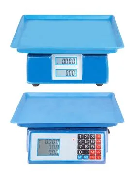 Electronic scales isolated Stock Photos
