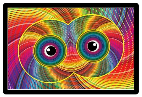 Electronic screen alert Stock Illustration