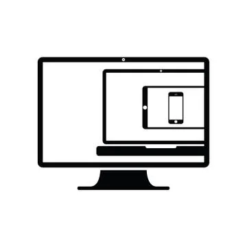 Electronic set Stock Illustration