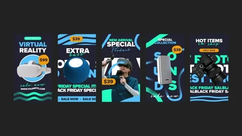 Electronic Shopping Instagram Reels Stock After Effects