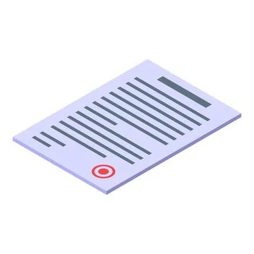 Electronic signature putting on document representing online contract signing Stock Illustration