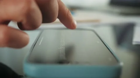 Electronic signature on tablet computer by hand. Stock Footage 229715468