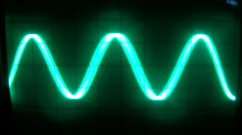Electronic sine waves form Stock Footage 59743617