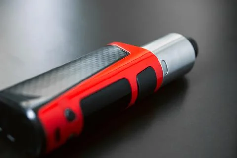 Electronic stigheta close up. On a black background. Foto stock