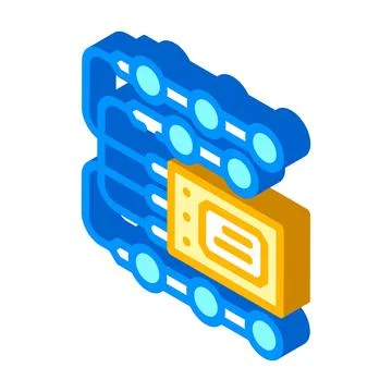 Electronic stimulant isometric icon vector illustration Stock Illustration