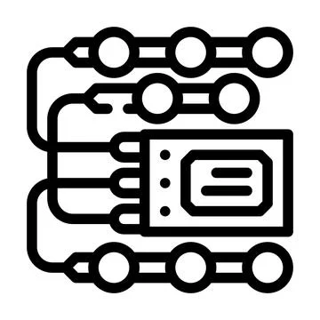 Electronic stimulant line icon vector illustration Stock Illustration