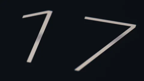 Electronic Stopwatch Counting Down from 30 Seconds in 4K Stock Footage 101766508