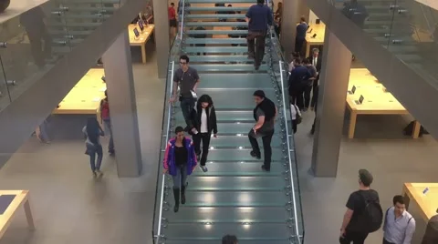 Electronic Store Timelapse Video stock 55845814