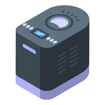 Electronic stove icon isometric vector. Food machine Stock Illustration