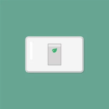 Electronic switch isolated on background Stock Illustration