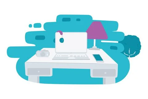 An electronic in table Stock Illustration