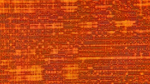 Electronic Tapestry Motion Background: Amber and Red 库存影片 12547493