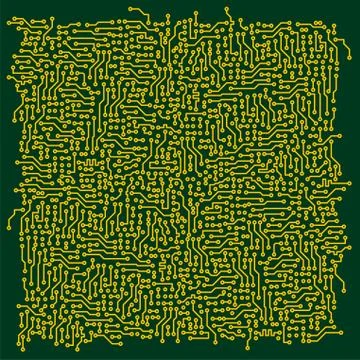 Electronic tech circuit board background Stock Illustration