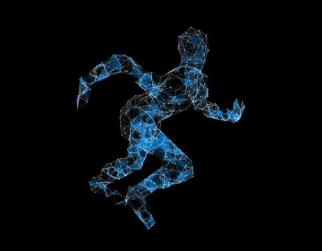 Electronic technology artificial intelligence, network technology data Stock Illustration