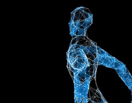 Electronic technology artificial intelligence, network technology data 스톡 일러스트