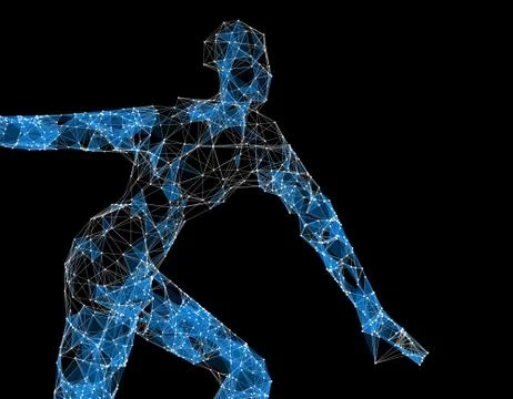 Electronic technology artificial intelligence, network technology data Stock Illustration