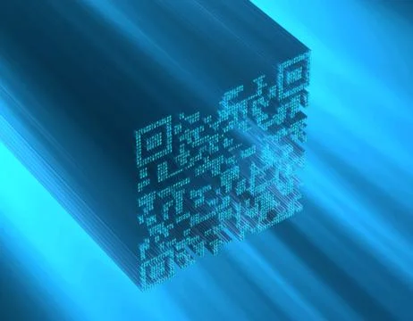 Electronic technology QR code, data transmission and storage Stock Illustration