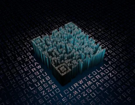 Electronic technology QR code, data transmission and storage イラスト素材