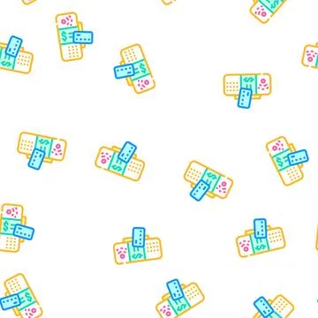 Electronic terminal for payment vector seamless pattern Stock Illustration