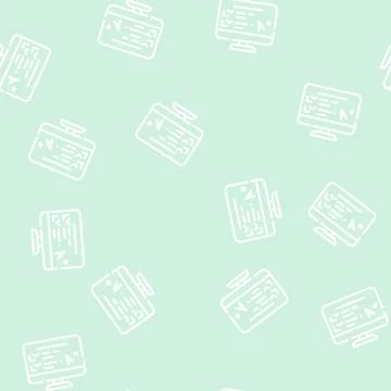 Electronic test result line vector seamless pattern 库存插图