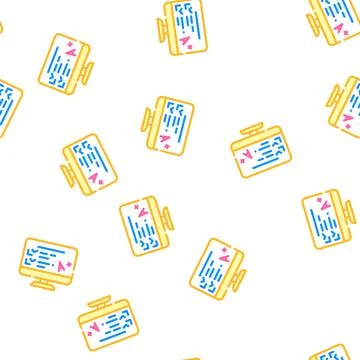 Electronic test result vector seamless pattern イラスト素材