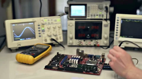 Electronic Testing Stock Footage 46488050