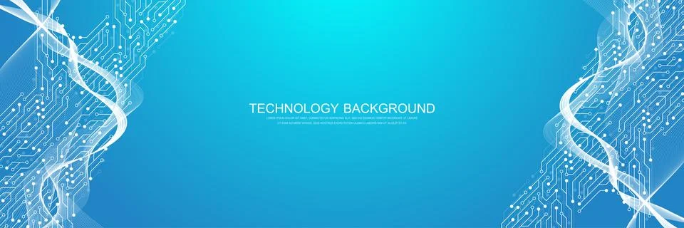 Electronic texture for computer technology, engineering concept. Motherboard Illustrazione stock