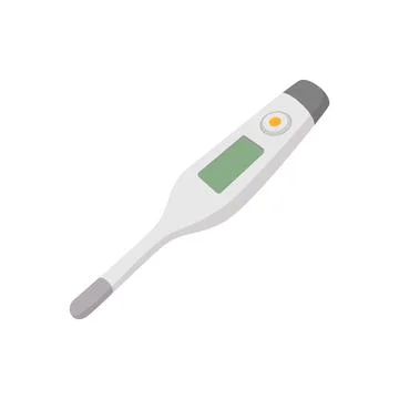 Electronic thermometer cartoon icon Stock Illustration