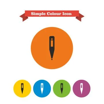Electronic thermometer icons Stock-Illustration