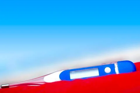 Electronic thermometer Stock Photos