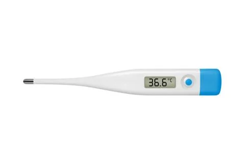 Electronic thermometer in the vector. Stock Illustration