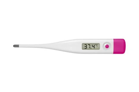 Electronic thermometer in the vector. Stock Illustration