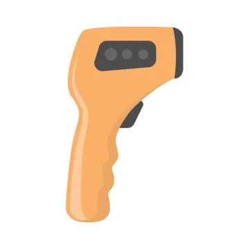 Electronic thermometer on a white background. Vector illustration Stock Illustration