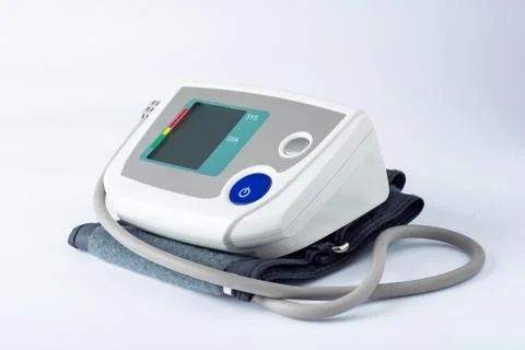 Electronic tonometer on a white background close up Photos