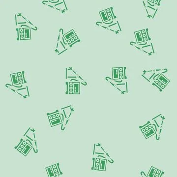 Electronic tools electronics glyph vector seamless pattern Stock Illustration