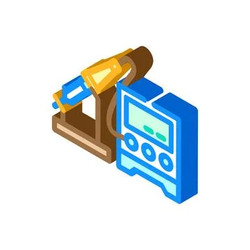 Electronic tools electronics isometric icon vector illustration Illustrazione stock