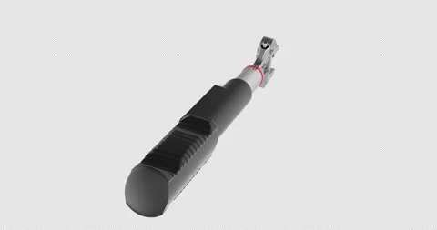 Electronic torque wrench rotation animation seamlessly loopable. 3D renderi.. 库存影片 321773011