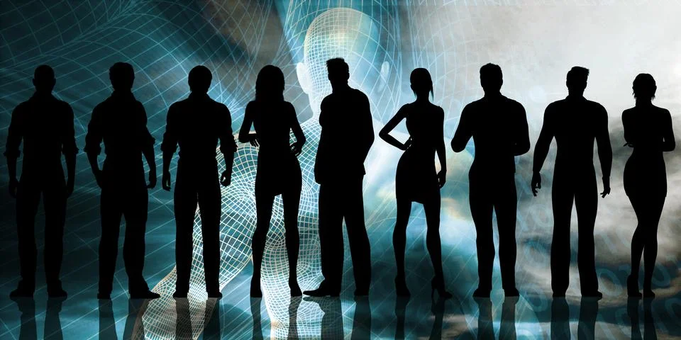 Electronic Trade Stock Illustration