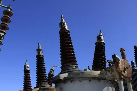 Electronic transformer Stock Photos