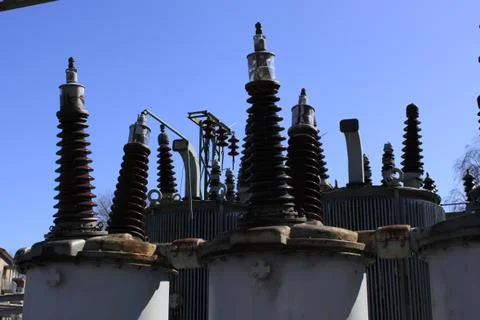 Electronic transformer Stock Photos