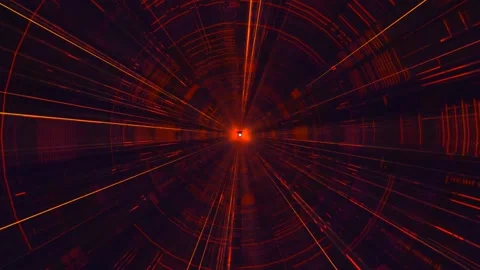 Electronic Tunnel Space 스톡 동영상 144318501