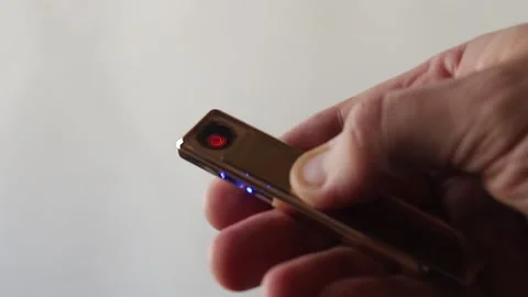 Electronic usb lighter giger Stock Footage 164524831